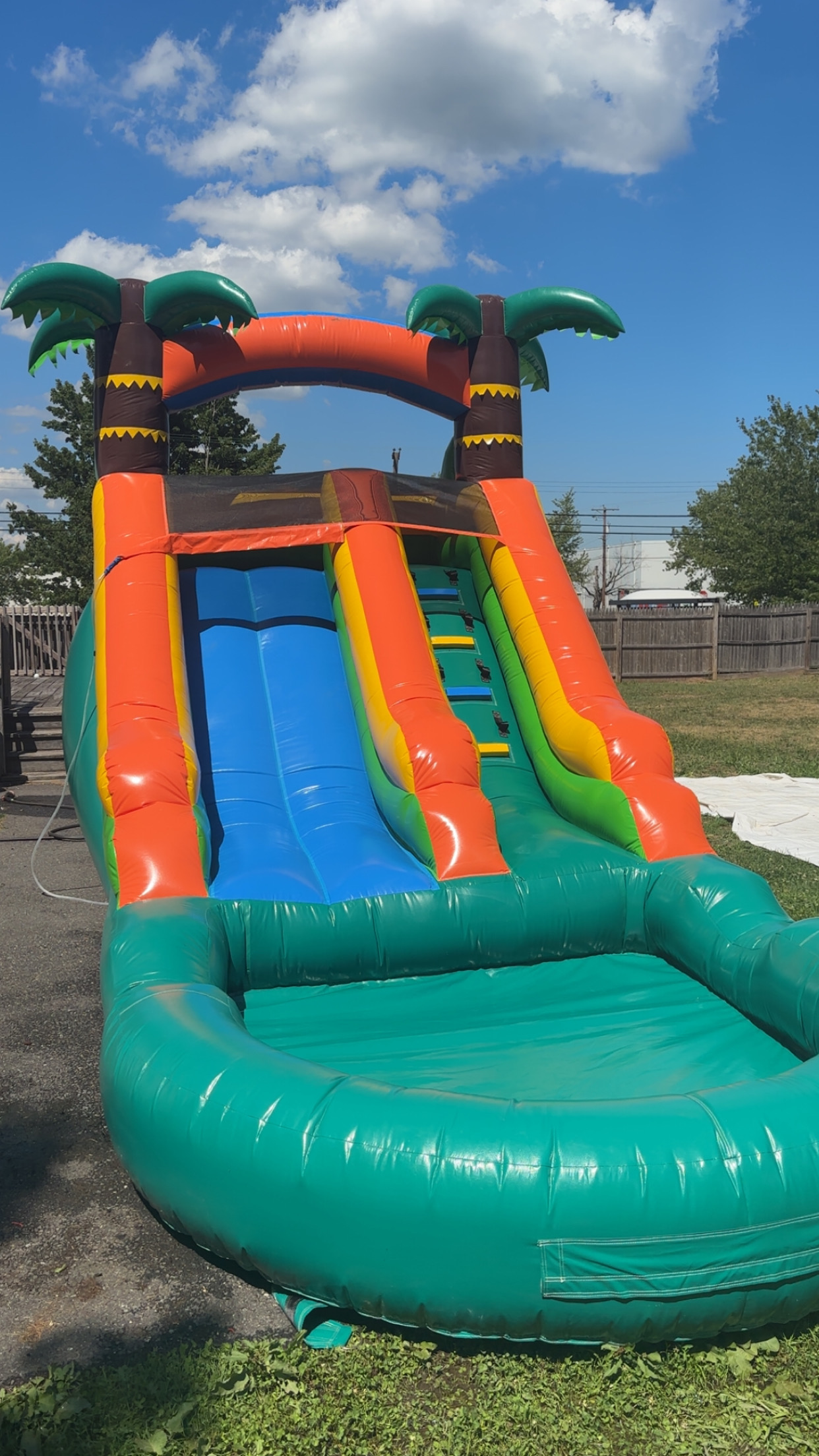 Tropical water slide